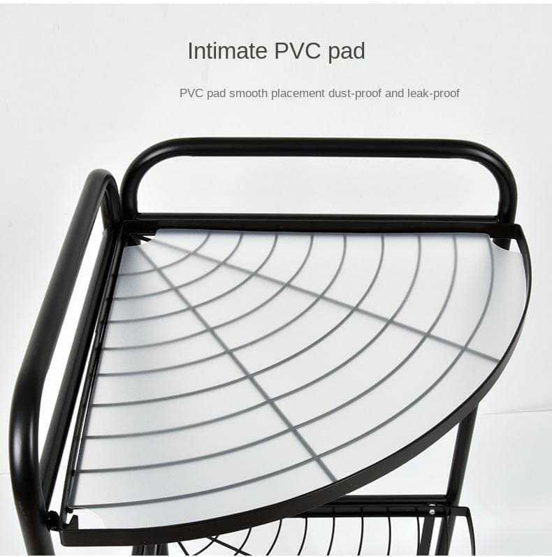 Tripod Folding Trolley Rack, Kitchen Bathroom Corner Storage Shelf, Home Snack Vegetables Storage Rack, Multifunctional Extension Parallel Trolley Tripod Folding Trolley Rack, Kitchen Bathroom Corner Storage Shelf, Home Snack Vegetables Storage Rack, Multifunctional Extension Parallel Trolley